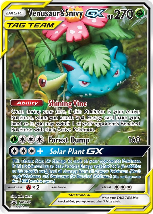 Image for Venusaur & Snivy GX - SM229 - Pokemon