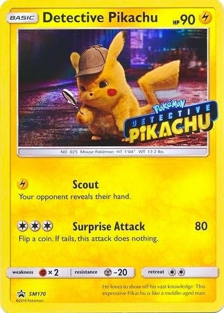 Image for Detective Pikachu - SM170 (Stamped) - Pokemon