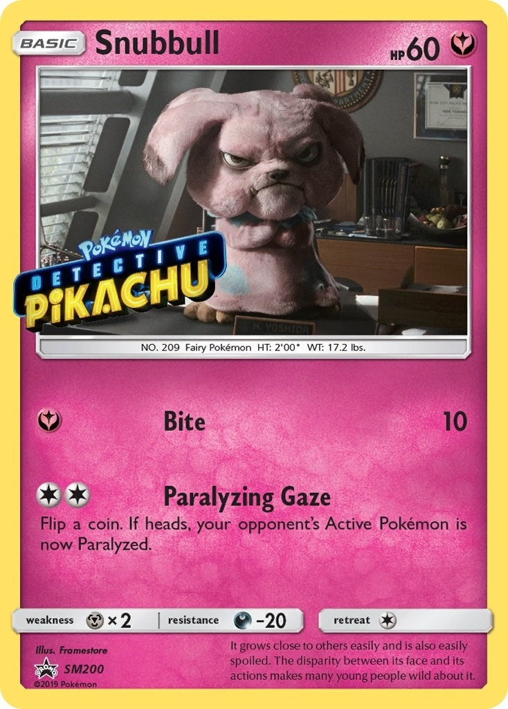 Image for Snubbull - SM200 (Detective Pikachu Stamped) - Pokemon