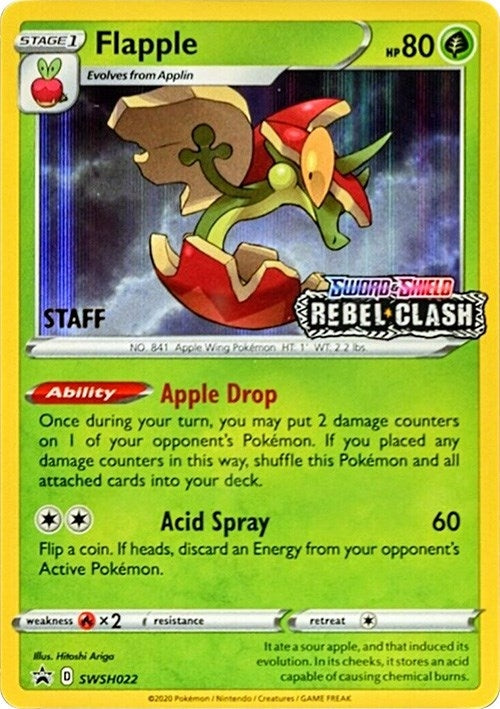 Image for Flapple - SWSH022 (Prerelease) [Staff] - Pokemon
