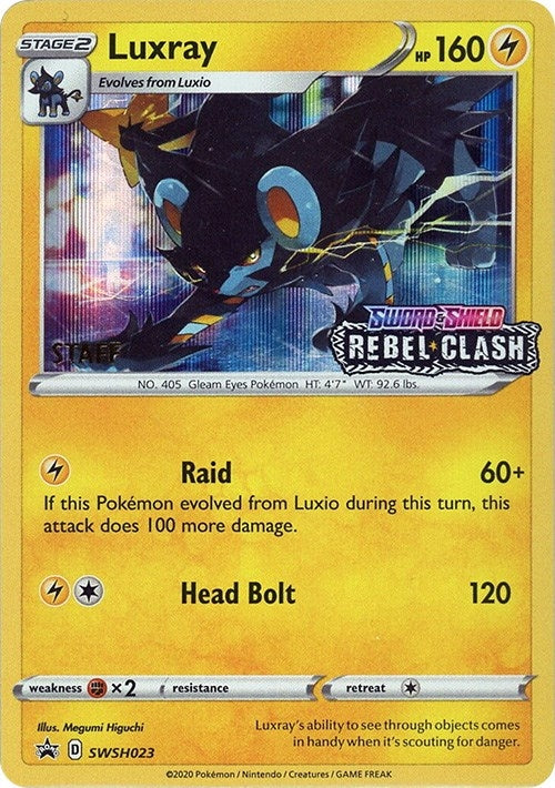 Image for Luxray - SWSH023 (Prerelease) [Staff] - Pokemon