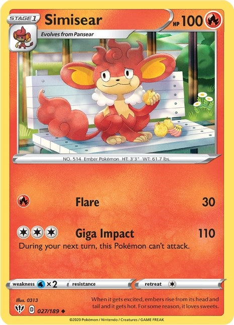 Image for Simisear - Pokemon