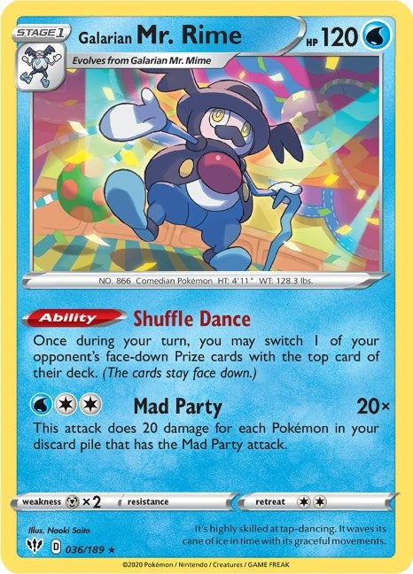 Image for Galarian Mr. Rime - Pokemon