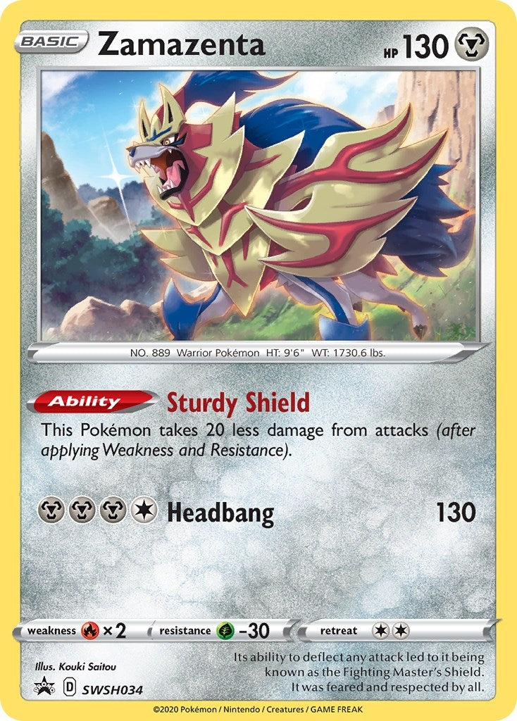 Image for Zamazenta - SWSH034 - Pokemon
