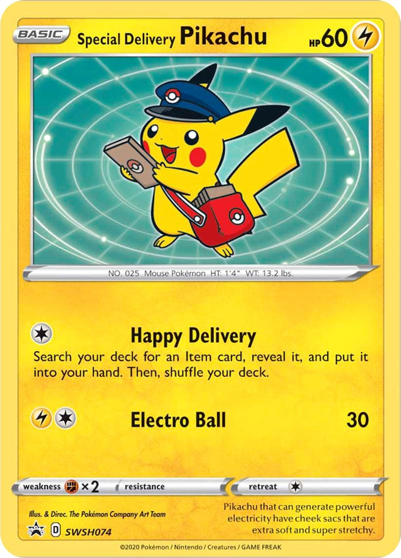 Image for Special Delivery Pikachu - SWSH074 - Pokemon