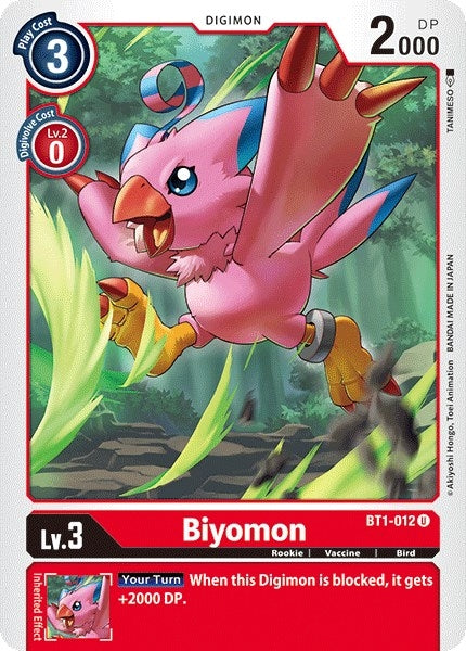 Image for Biyomon - BT1-012 - Digimon Card Game