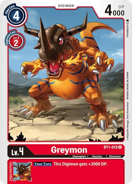 Image for Greymon - BT1-015 - Digimon Card Game
