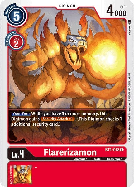 Image for Flarerizamon - Digimon Card Game