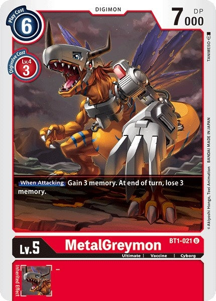 Image for MetalGreymon - BT1-021 - Digimon Card Game