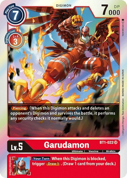 Image for Garudamon - BT1-022 - Digimon Card Game