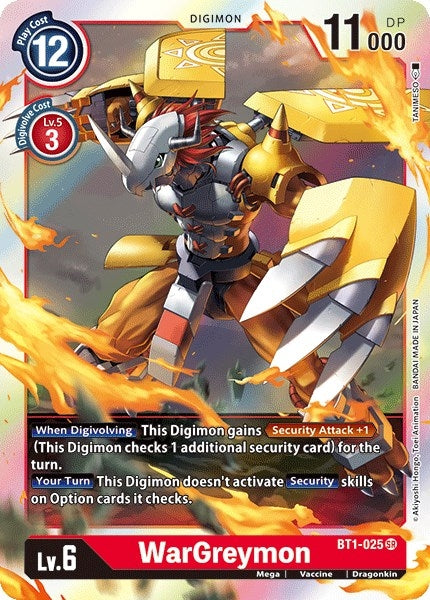 Image for WarGreymon - Digimon Card Game
