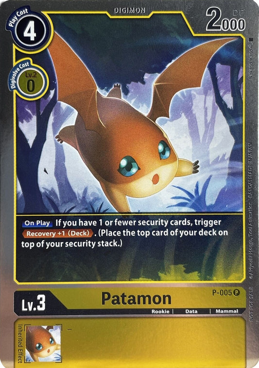 Image for Patamon - P-005 - Digimon Card Game