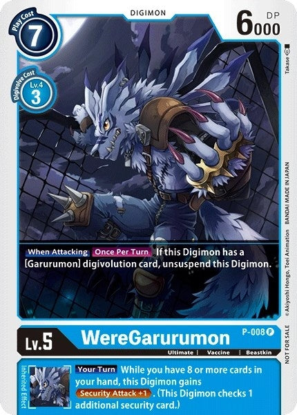 Image for WereGarurumon - P-008 - Digimon Card Game