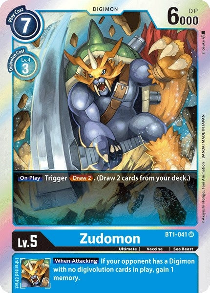 Image for Zudomon - BT1-041 - Digimon Card Game