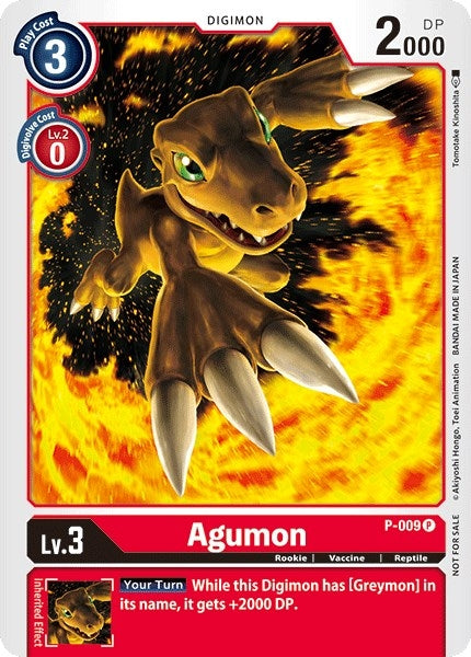 Image for Agumon - P-009 - Digimon Card Game