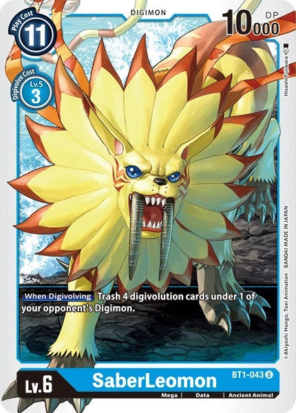 Image for SaberLeomon - Digimon Card Game