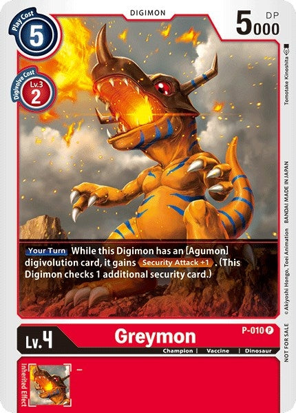 Image for Greymon - P-010 - Digimon Card Game