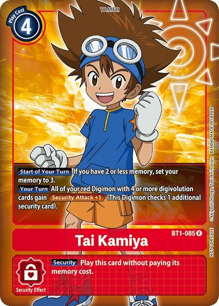 Image for Tai Kamiya - BT1-085 (Box Topper) - Digimon Card Game