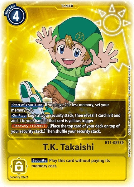 Image for T.K. Takaishi (Box Topper) - Digimon Card Game