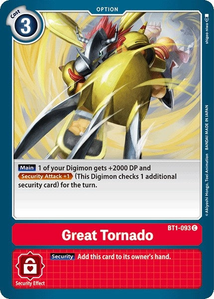 Image for Great Tornado - Digimon Card Game
