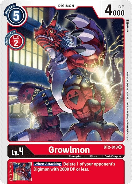 Image for Growlmon - Digimon Card Game