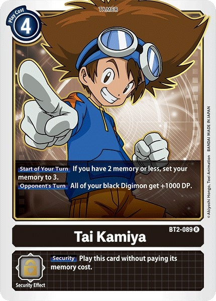 Image for Tai Kamiya - BT2-089 - Digimon Card Game