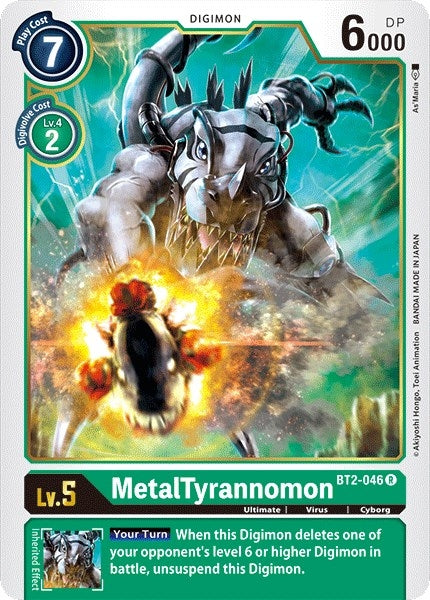 Image for MetalTyrannomon - BT2-046 - Digimon Card Game