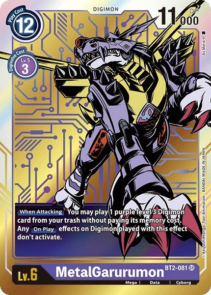 Image for MetalGarurumon - BT2-081 (Alternate Art) - Digimon Card Game