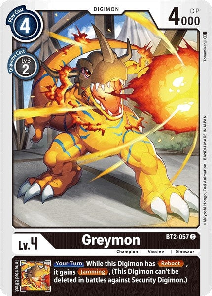 Image for Greymon - BT2-057 - Digimon Card Game