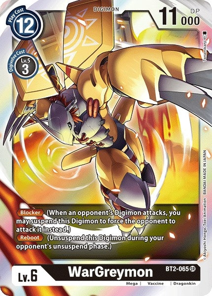 Image for WarGreymon - BT2-065 - Digimon Card Game