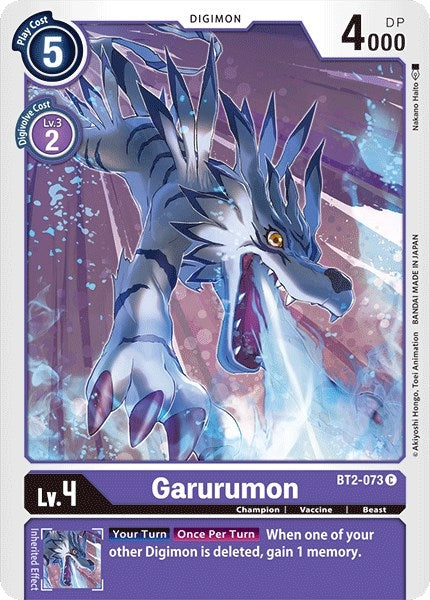 Image for Garurumon - BT2-073 - Digimon Card Game