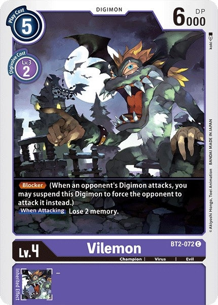 Image for Vilemon - Digimon Card Game