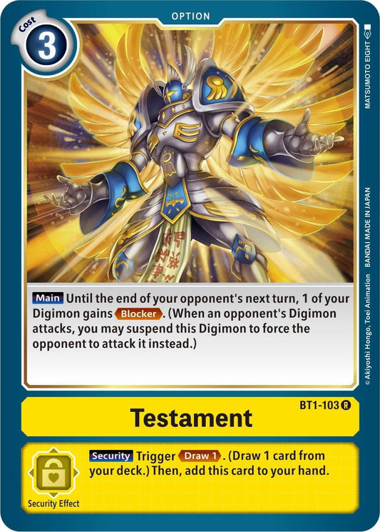 Image for Testament - Digimon Card Game