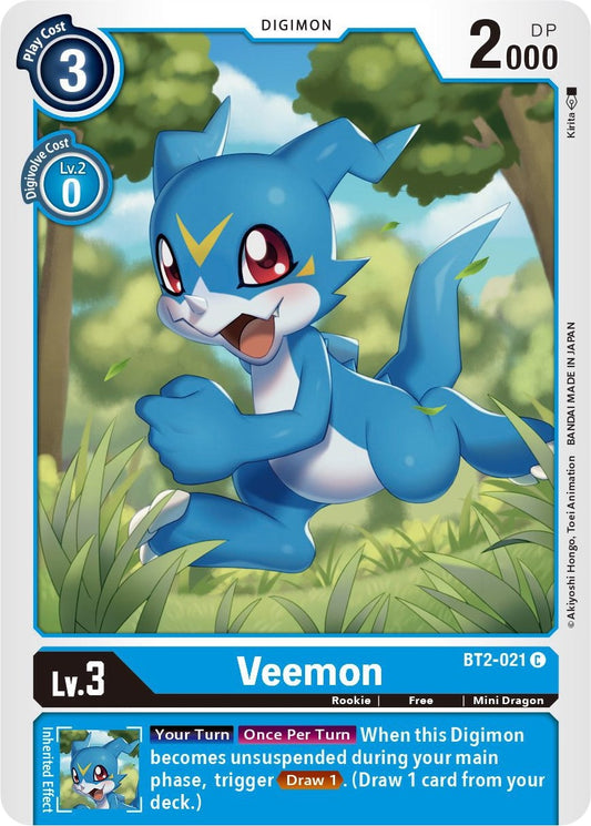 Image for Veemon - BT2-021 - Digimon Card Game