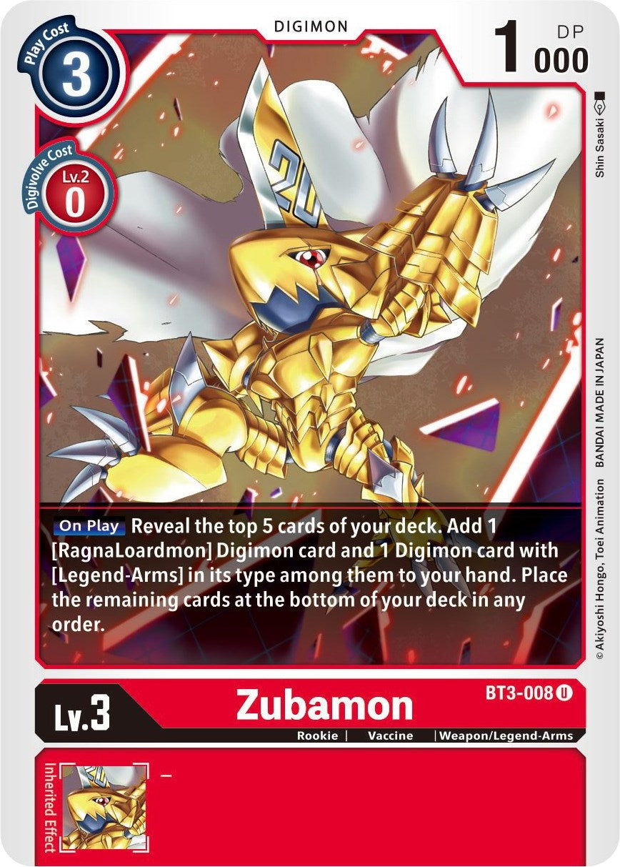 Image for Zubamon - Digimon Card Game