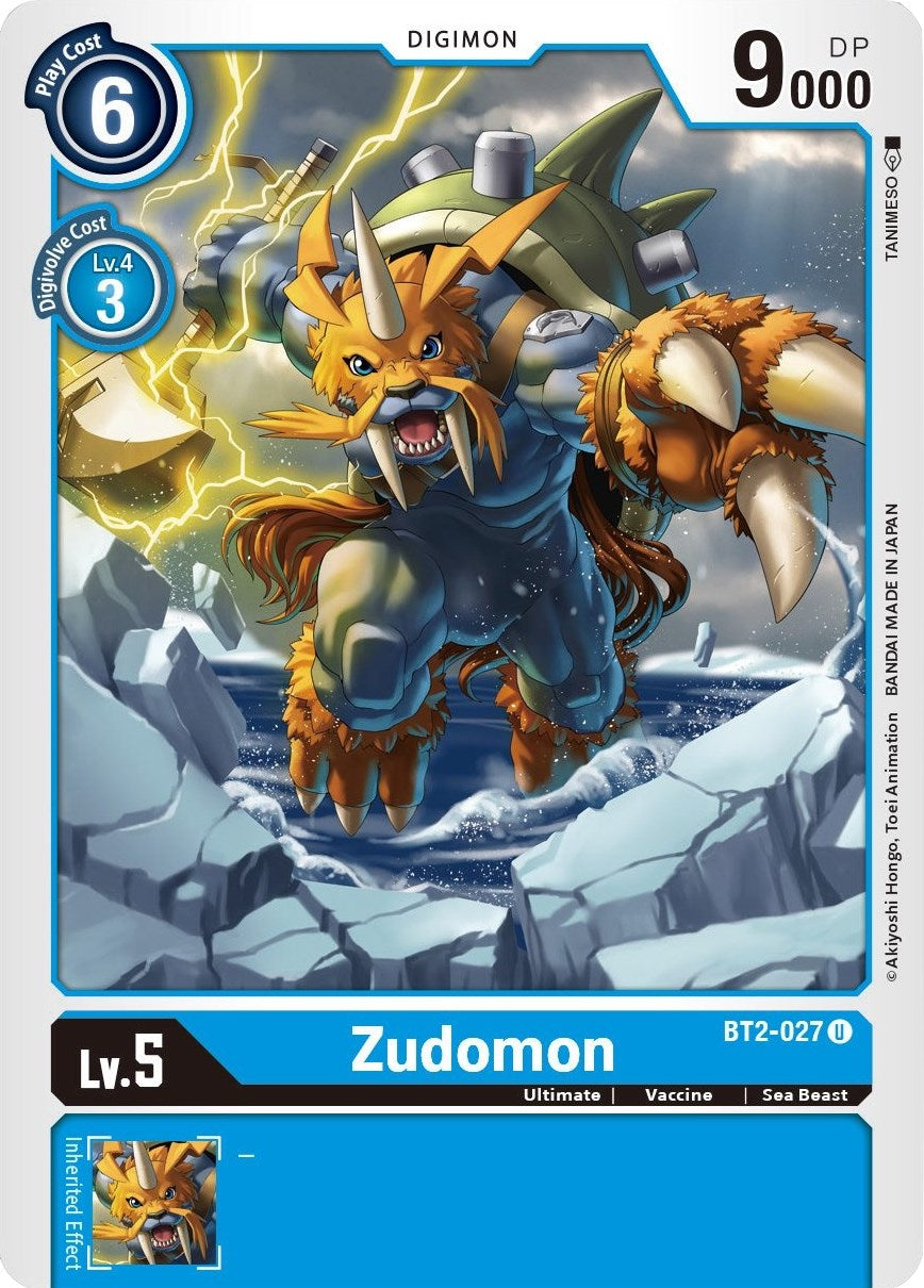 Image for Zudomon - BT2-027 - Digimon Card Game