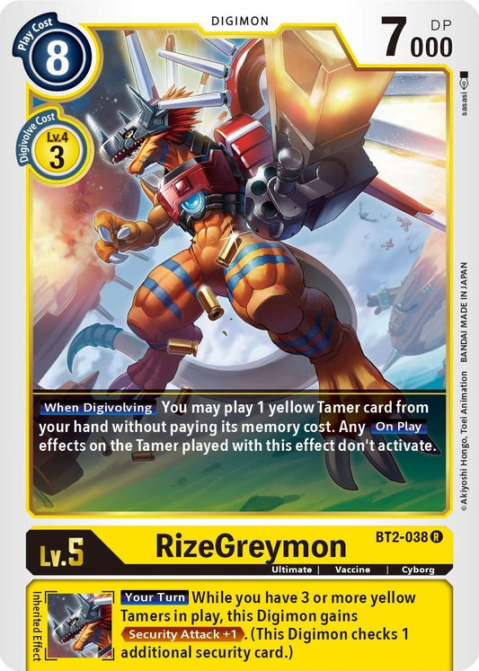 Image for RizeGreymon - Digimon Card Game