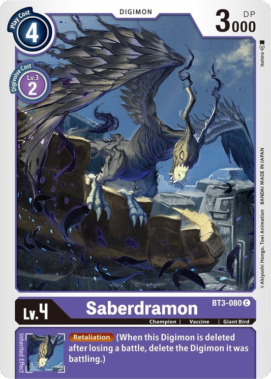 Image for Saberdramon - Digimon Card Game