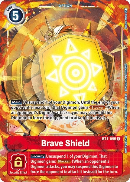Image for Brave Shield - BT1-095 (Dash Pack Ver. 1.5) - Digimon Card Game