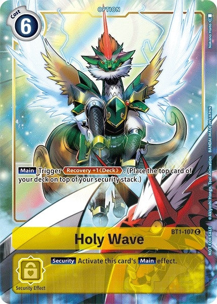 Image for Holy Wave - BT1-107 (Dash Pack Ver. 1.5) - Digimon Card Game
