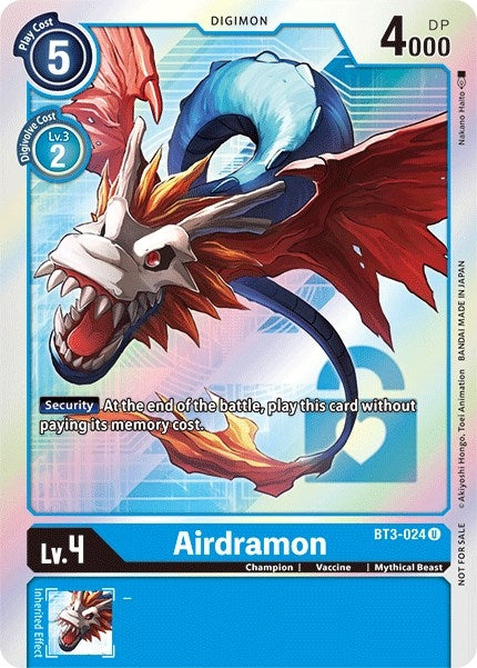 Image for Airdramon (Box Topper) - Digimon Card Game