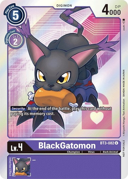 Image for BlackGatomon (Box Topper) - Digimon Card Game