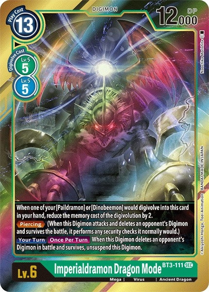 Image for Imperialdramon Dragon Mode (Secret Rare) (Alternate Art) - Digimon Card Game