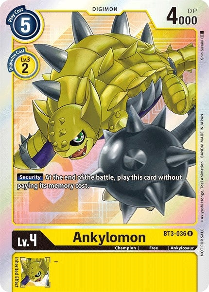 Image for Ankylomon (Box Topper) - Digimon Card Game