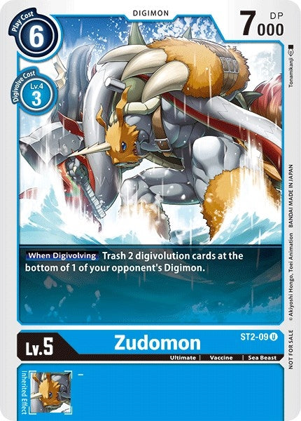 Image for Zudomon - ST2-09 (Tamer Battle Pack 1) - Digimon Card Game