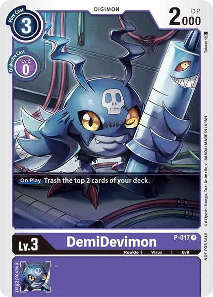 Image for DemiDevimon - P-017 - Digimon Card Game