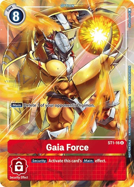 Image for Gaia Force - ST1-16 (Tamer's Evolution Box) - Digimon Card Game