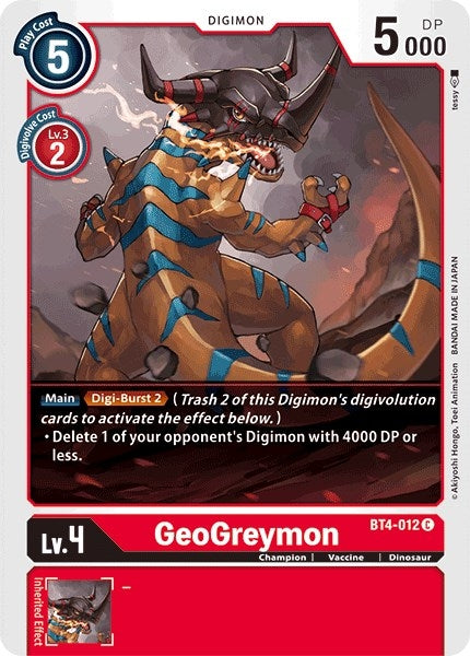 Image for GeoGreymon - Digimon Card Game