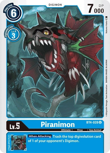Image for Piranimon - Digimon Card Game