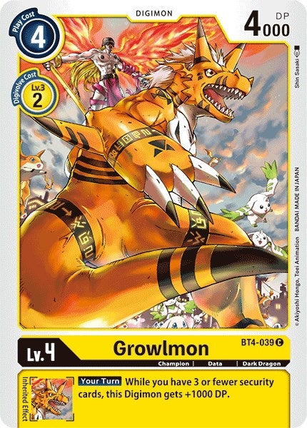 Image for Growlmon - Digimon Card Game